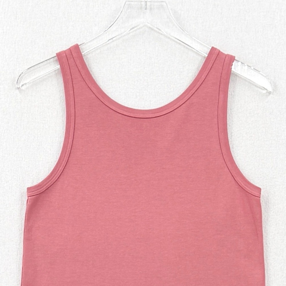 ENZA COSTA Cotton Knit Easy Tank Womens Small PInk Sleeveless Top Minimalist NEW - Picture 7 of 13